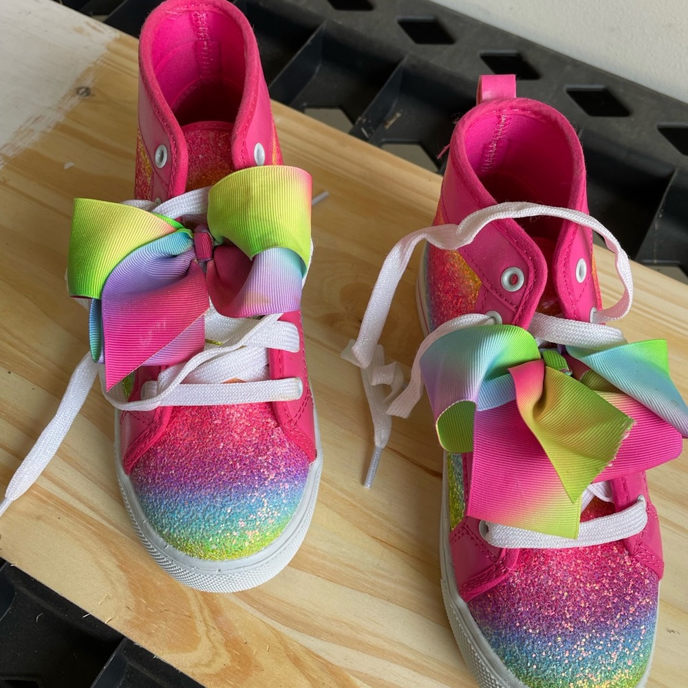 Little girl JoJo Siwa sneakers